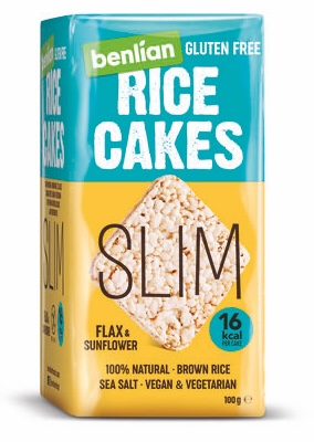 Benlian Rice cake Flax & Sunflower 100g Slim